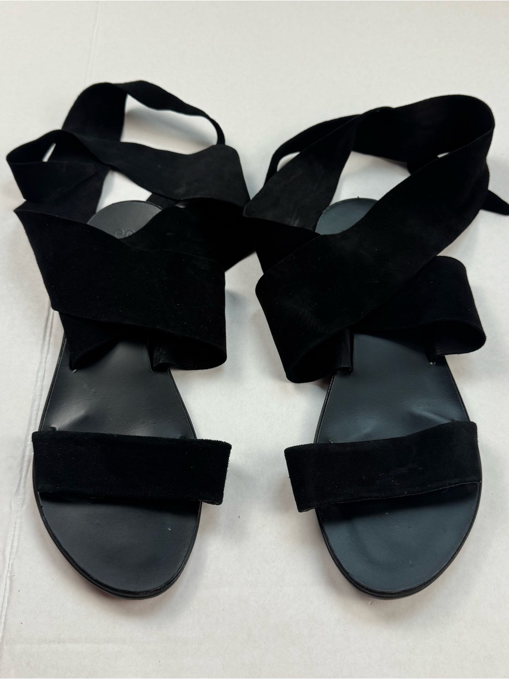 Seychelles Cruisin Black Wrap Sandals Womens EU 40 US 9 Leather Made In Italy